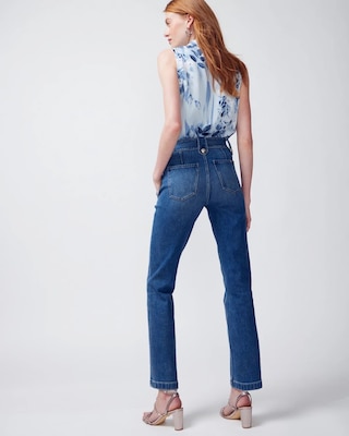 High-Rise Sculpt Mariner Straight Jeans click to view larger image.