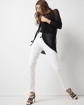 Mesh Cinched Cardigan click to view larger image.
