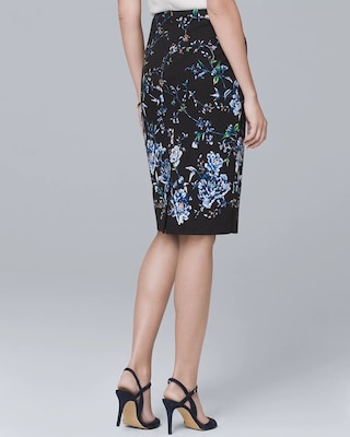 Floral-Print Pencil Skirt click to view larger image.