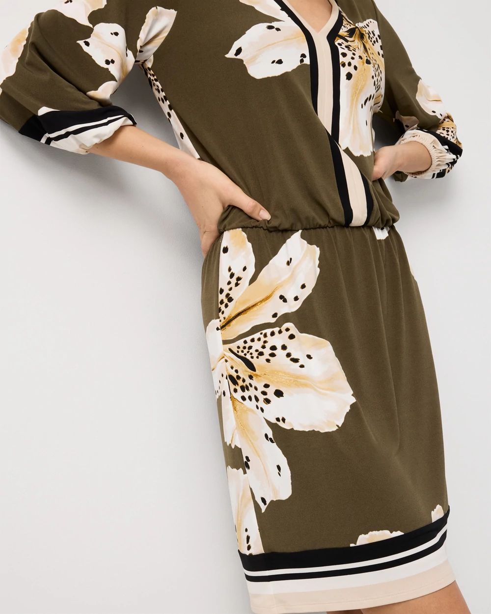 V-neck Mini Dress click to view larger image.