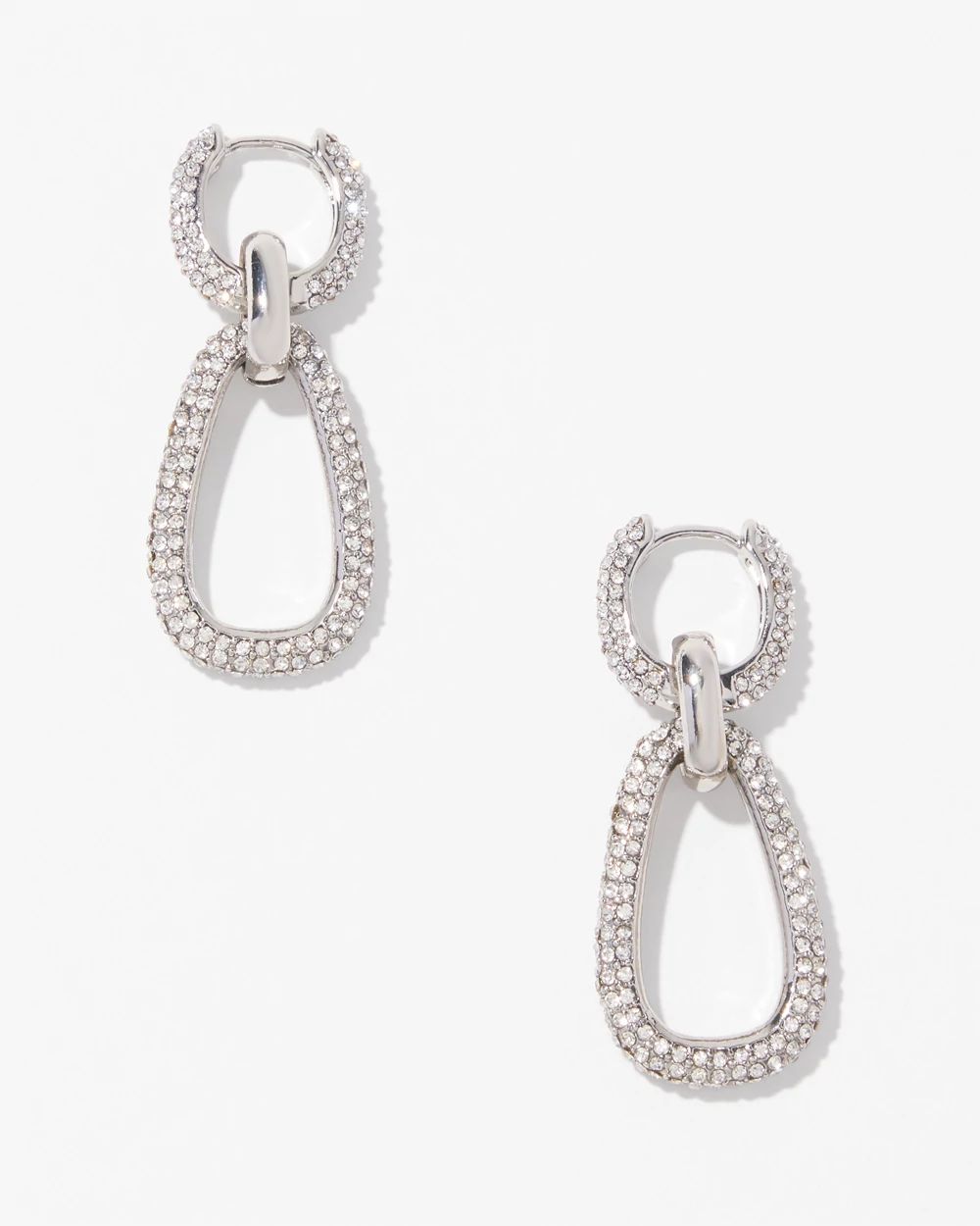 Convertible Crystal Drop Earrings