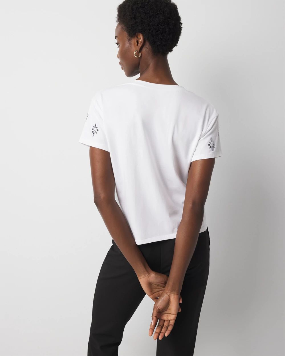 Crystal Embellished Tee