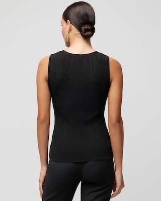 Rib Sculpted V-Neck Tank