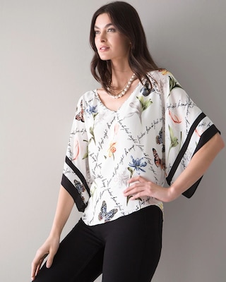 Floral Print Kimono Top click to view larger image.