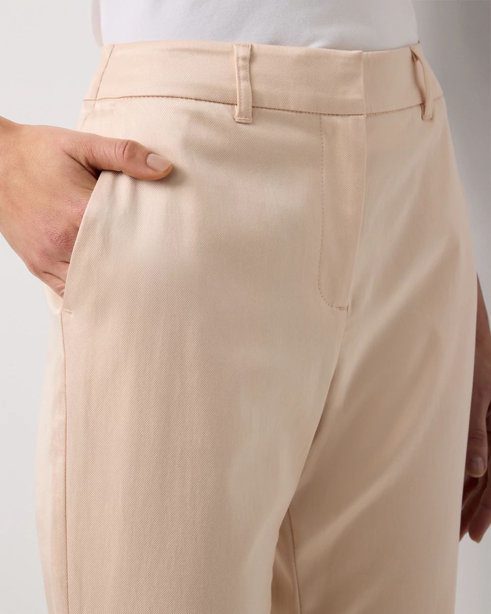 Petite Satin Piper Flare Pant
