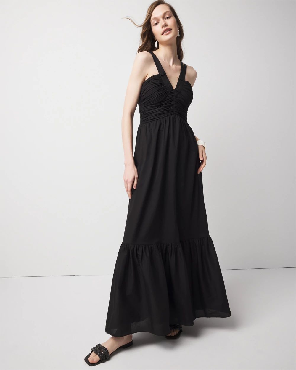 Strappy Halter Maxi Dress