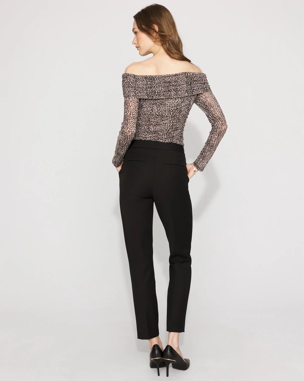 High-Rise Elle Slim Ankle Pant