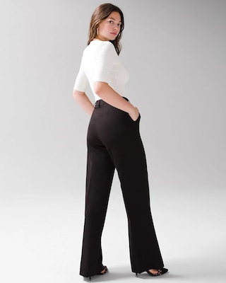 WHBM® Luna Wide Leg Trousers click to view larger image.