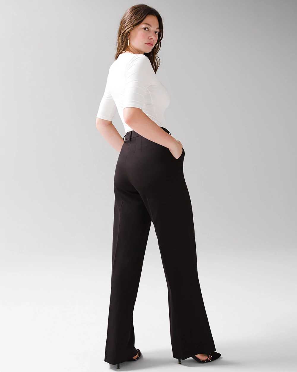 Curvy WHBM® Luna Wide Leg Trousers click to view larger image.