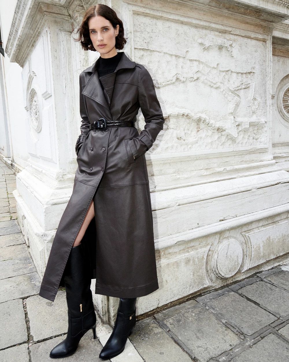Coated Trench Coat