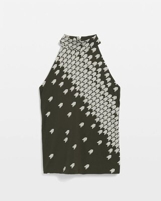 Matte Jersey Mock Neck Halter