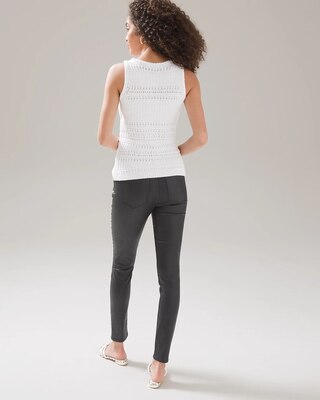 Curvy-Fit High Rise Coated Skinny Jeans