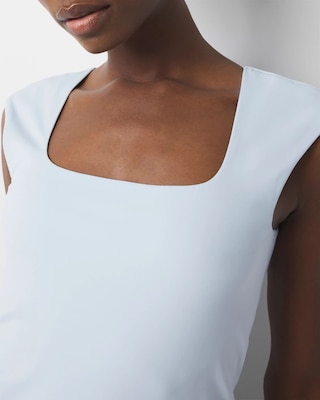 WHBM FORME™ All Ways Stretch Square Neck Top click to view larger image.