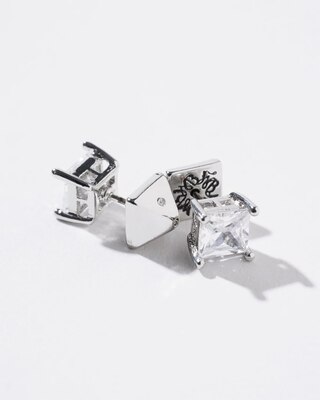 CZ Princess Stud Earrings
