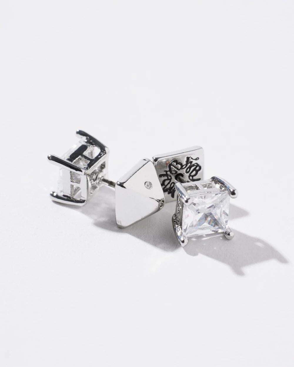 CZ Princess Stud Earrings