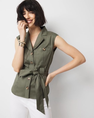 Belted Utility Shirt