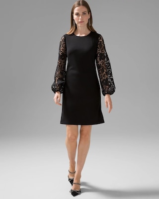 Lace Sleeve Shift Dress