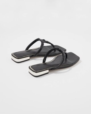 Knotted Flat Sandal click to view larger image.