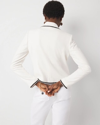 Braided Trim Cropped Jacket click to view larger image.