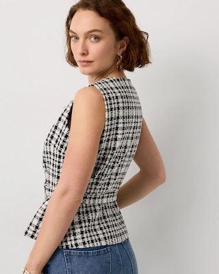 Embellished Tweed Vest click to view larger image.