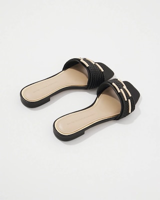 Braided Strap & Gold Flats click to view larger image.