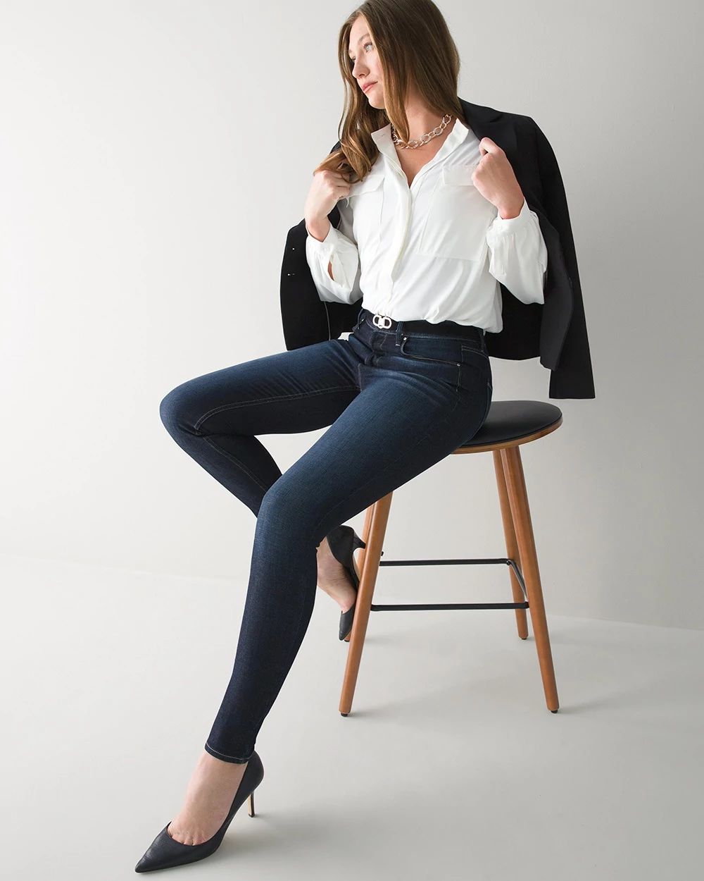High-Rise Sculpt Skinny Ankle Jeans