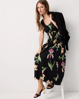 Ruched Tank Midi Dress click to view larger image.