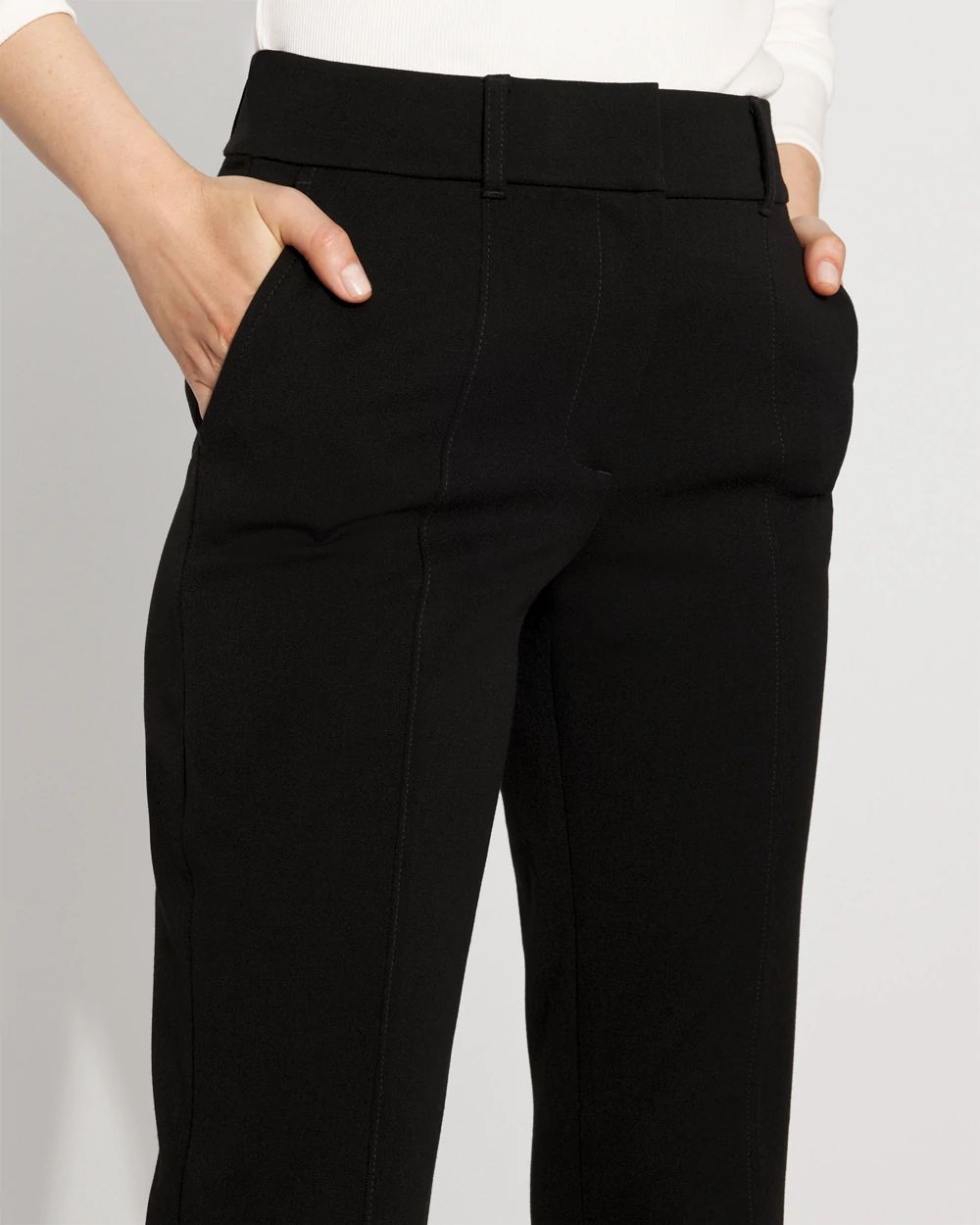 Petite High-Rise Zoey Straight Leg Pant
