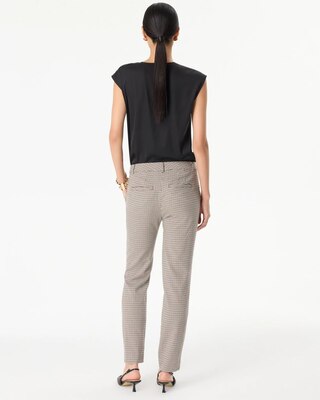 Houndstooth High-Rise Elle Slim Ankle Pant click to view larger image.