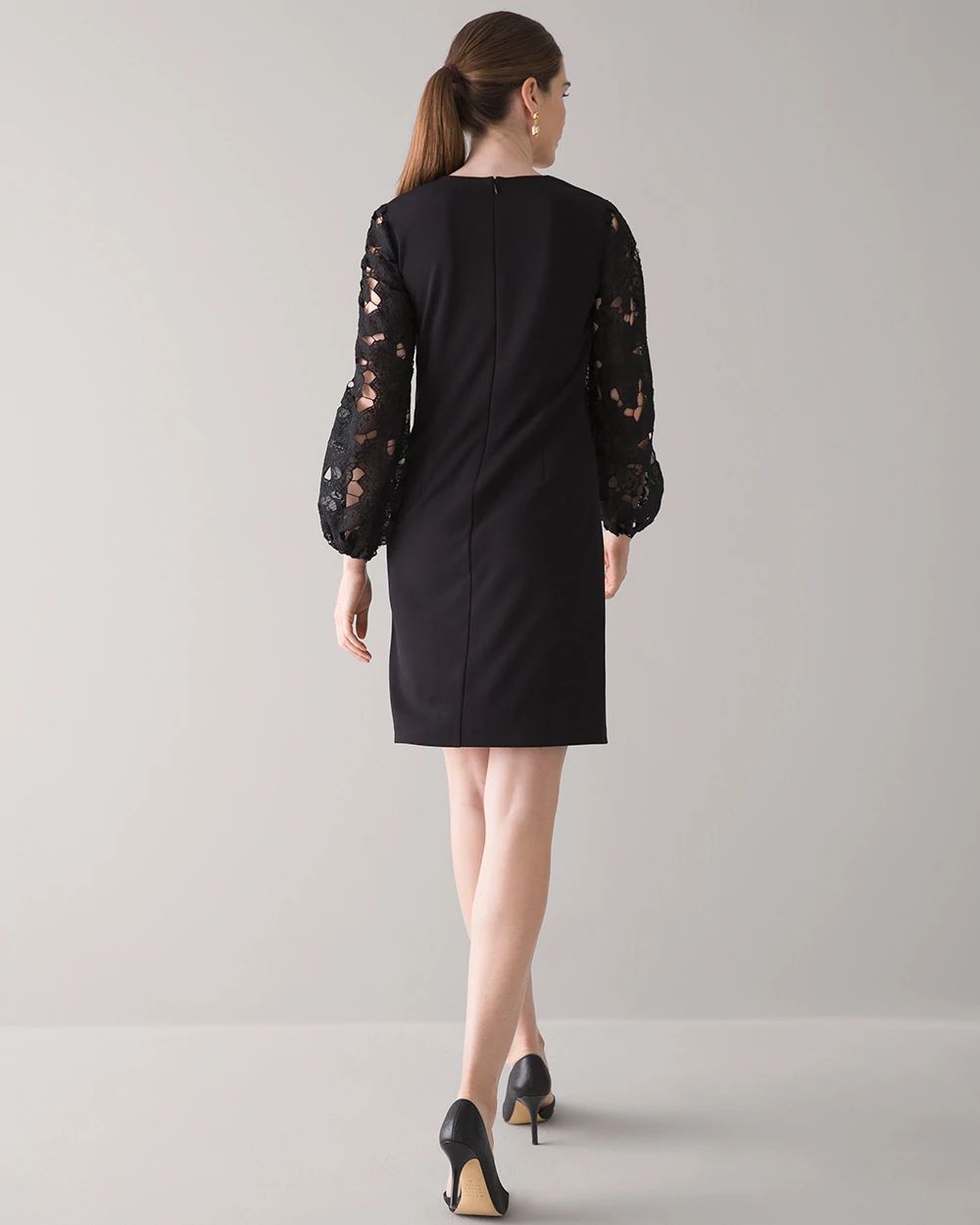 Drama Sleeve Shift Dress