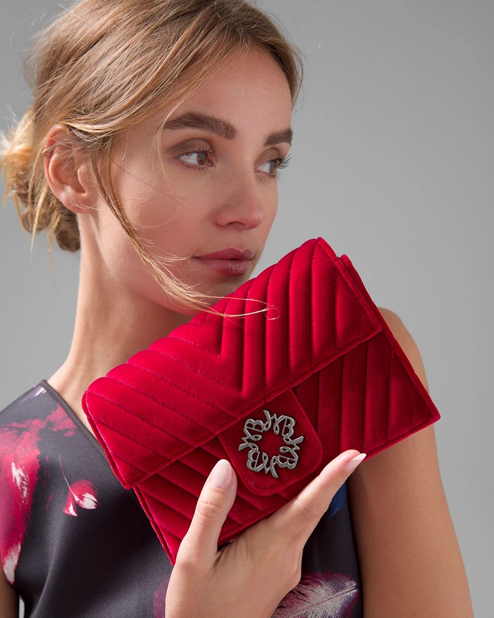 Red Velvet Crossbody Bag
