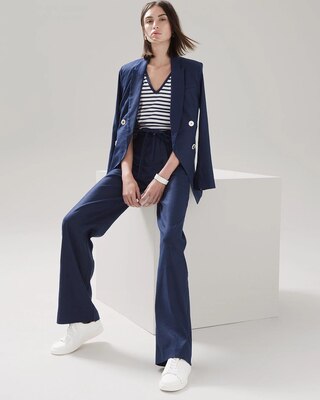 Linen Wide Leg Trousers