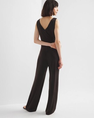 Shirred Shoulder Matte Jersey Jumpsuit click to view larger image.