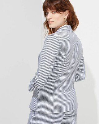 Outlet WHBM Long Sleeve Button-Front Blazer