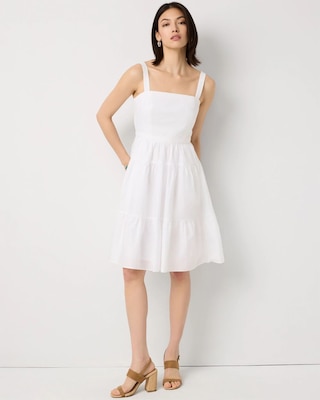 Square Neck Cotton Dress