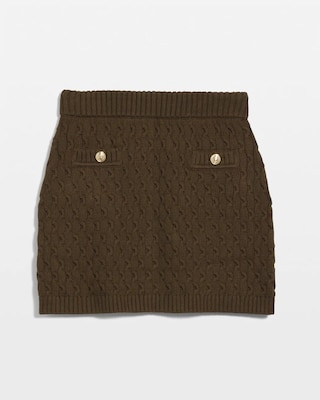 Cable Knit Pencil Skirt click to view larger image.