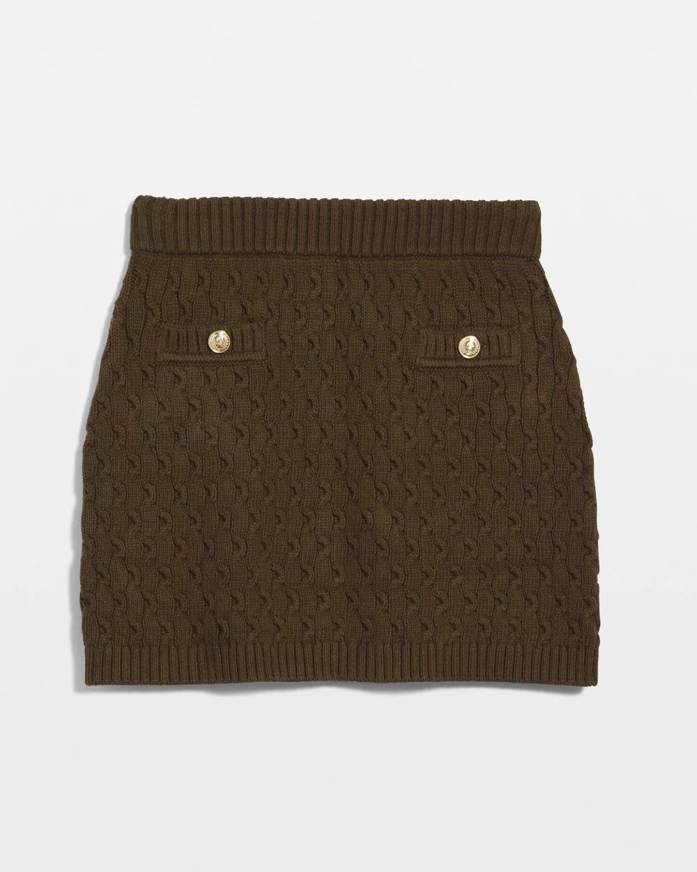 Cable Knit Pencil Skirt