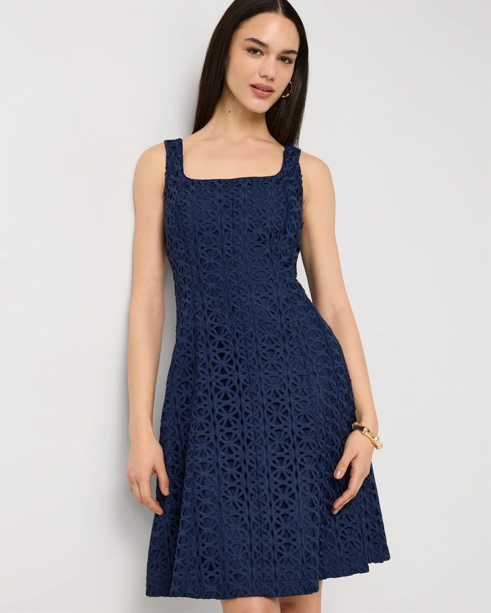Sleeveless Lace Dress