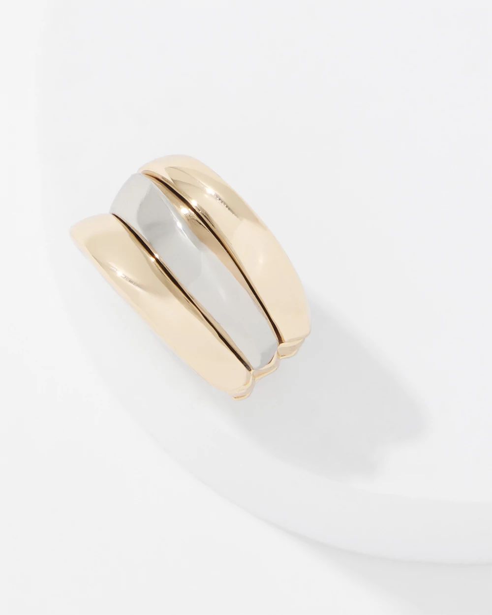 Sculptural Wave Stretch Ring click to view larger image.