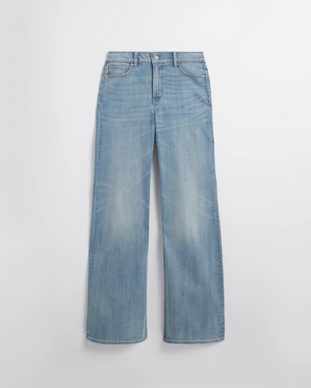Petite High-Rise Everyday Soft Denim™ Wide-Leg Pants