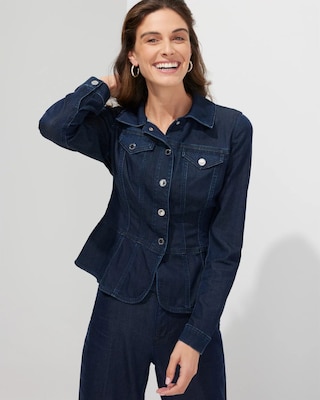 Outlet WHBM Tencel Peplum Jacket
