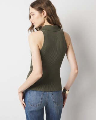 Henley Sweater Tank Top click to view larger image.