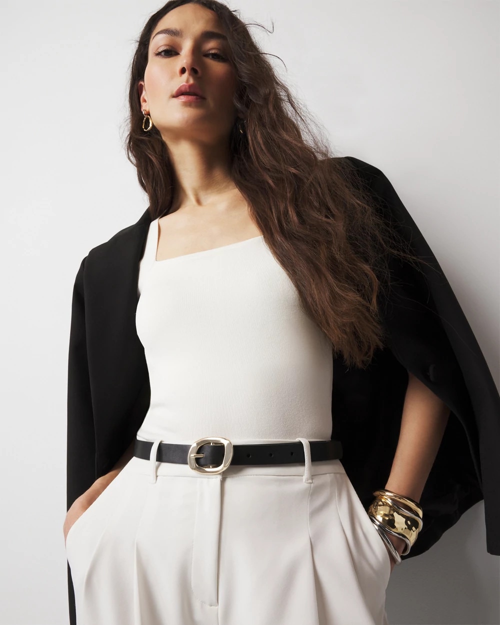 Sculptural Buckle Belt