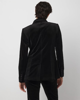 Satin + Velvet Tuxedo Jacket click to view larger image.