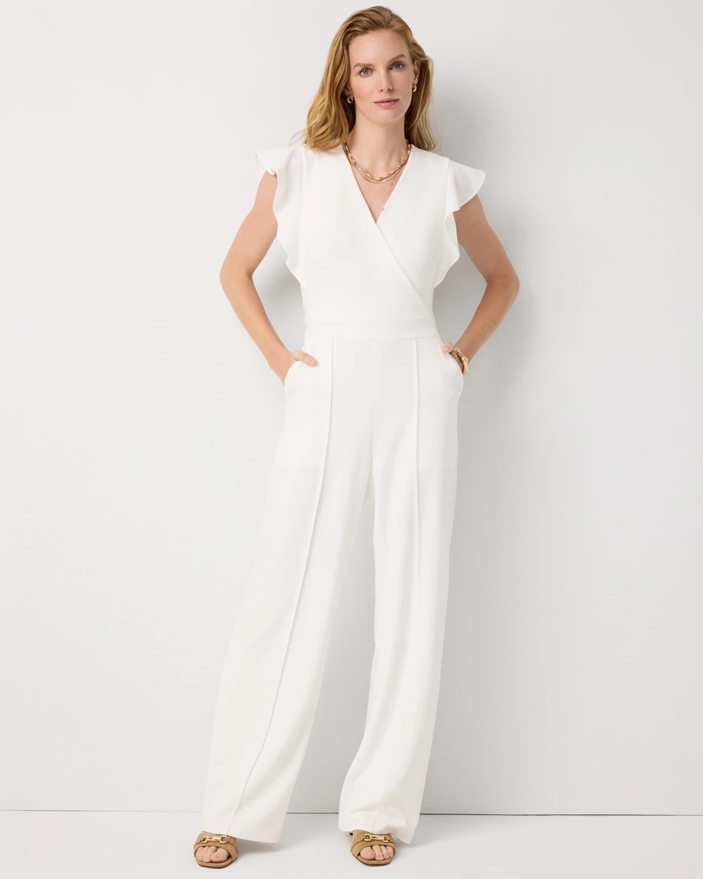 Knit Crepe Jumpsuit - image 1