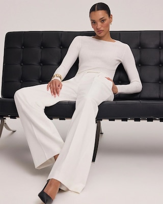 Crepe Wide Leg Pant