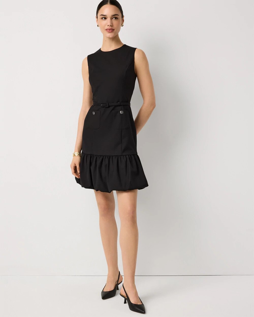 Bubble Hem Mini Dress - image 5