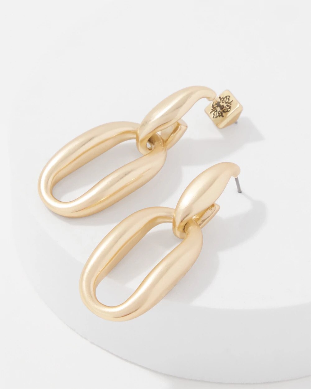 Pillowy Links Drop Earrings - image 2
