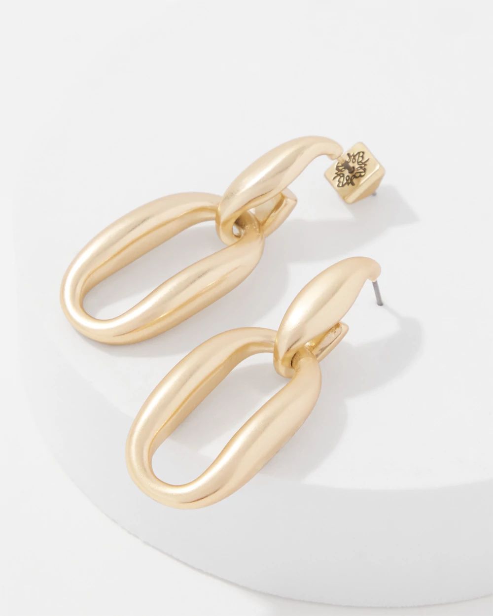 Pillowy Links Drop Earrings