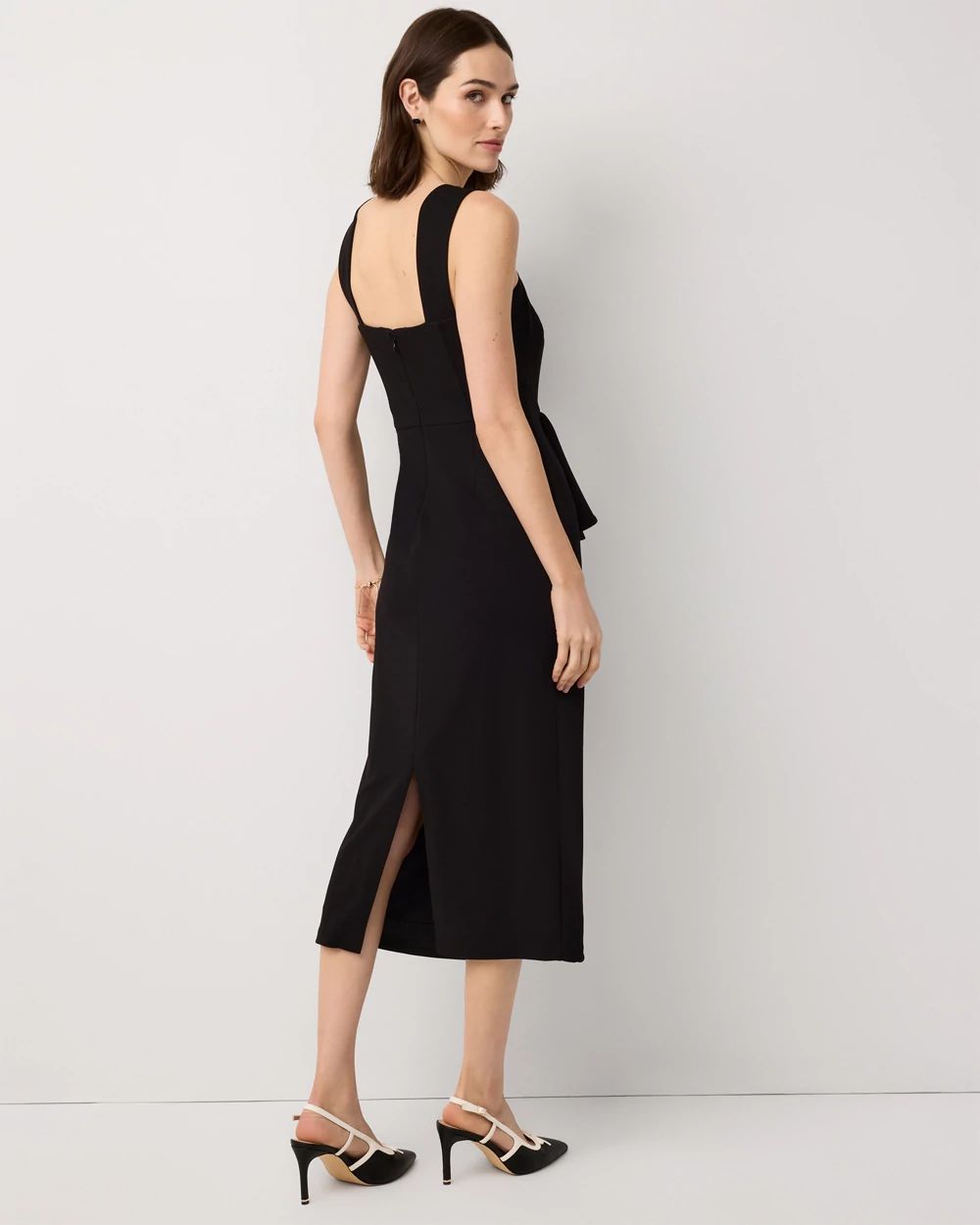 Square Neck Midi Dress click to view larger image.